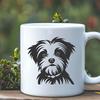 Beautiful Morkie In SVG & DXF