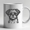 Beautiful Morkie In DXF Format