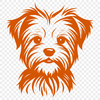 Free Stunning Morkie Vector Illustration