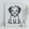 Stunning Puppy In SVG For Free Download