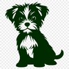 Beautiful Morkie Vector Illustration