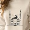 Islamic architectural design illustration Islamic mosque architectural design vector illustration