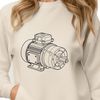 Mechanical Marvel SVG Illustration An illustration of a motor, suitable for vector art projects in Illustrator or Procreate.