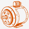 Motor Design SVG Graphics A detailed illustration of a motor with moving parts, suitable for vector graphics.