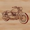 Free Minimalist Motorcycle Graphics A high-quality vector graphic representation of a motorbike in a minimalist style.