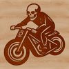 A high-quality vector illustration of a motorcycle.