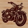 Motorcycle SVG file with detailed design elements and lines.