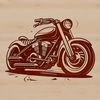 A detailed illustration of a motorcycle with sleek design lines and vibrant colors.