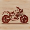 A sleek motorbike with a streamlined design, suitable for vector graphics and digital cutting tools.