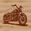 High-quality vector illustration of a motorcycle with sleek design.