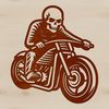 An SVG vector graphic of a motorbike with various styles available for personal or commercial projects.