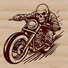 Beautiful Motor Cycle Artwork A high-quality illustration of a motorcycle with sleek design and sharp lines, suitable for cutting machine use.