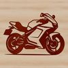 Motorcycle Silhouette Vector Illustration SVG illustration of a motorbike with sleek design lines.