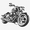 Unique Motorbike Stencil