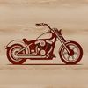 High-quality vector illustration of a motorcycle for commercial or personal use.
