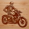 Motorcycle Clip Art SVG Design An SVG design of a motorbike, ideal for use in digital art software like Procreate or Illustrator.