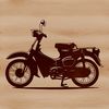 A high-resolution illustration of a motorcycle in vector format.