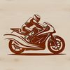 A high-quality vector graphic representation of a vehicle in motion.
