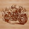 Detailed Motorbike Graphic in SVG Format SVG graphic representation of a motorbike in a detailed style.
