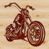Beautiful Motorbike Outline in SVG A sleek motorcycle silhouette in vector format, suitable for cutting machine designs.