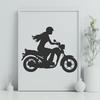 Artistic Motorbike Drawing