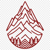 Mountain Vector Art Free Download Mountain landscape vector illustration in SVG format.