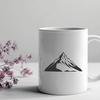 Digital Mountain Elevation A 3D digital illustration of a mountain landscape with rolling hills and towering peaks.
