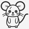 Cute Mouse DXF