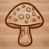 Simple Vector Art Design A simple line drawing of a mushroom suitable for vector art and clipart design.
