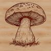 Stylized Mushroom Vector Illustration An isolated illustration of a stylized mushroom in vector format.