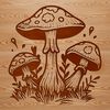 Mushroom Vector Illustration Vector illustration of a mushroom suitable for design projects.