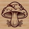 Beautiful Mushroom Design SVG Graphics Mushroom design created using scalable graphics technology.