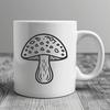 Mushroom Vector Illustration In DXF File Format For Free Download