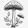 Mushroom In DXFs - Free Commercial Use License