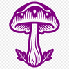 Free Unique Mushroom Digital Drawing PDF - Commercial Use