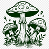 Mushroom In DXF Format - Free Commercial Use License