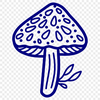 Unique Mushroom In DXF - For Free Download, Commercial Use