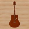 Beautiful Guitar Illustration for Digital Editing An SVG graphic representation of a guitar, ideal for editing with Adobe Illustrator or Procreate software.