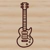 Beautiful Music Instrument Vector Illustration A detailed vector illustration of a guitar featuring multiple frets and strings.
