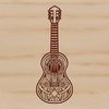 Free Guitar Clip Art for Music Lovers Vector graphic illustration of a detailed guitar, ideal for commercial or personal use in music-related designs.