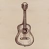 Beautiful Guitar Design for Cutting Machines A detailed, editable guitar design for cutting machines or laser cutters.