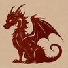 Free Dragon Clipart Download A detailed illustration of a mythical creature with dragon features.