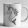 Enchanting Sea Unicorn Illustration A digital illustration of a mythical creature with the upper body of a mermaid and lower body of a unicorn.