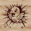 Rising from the Ashes A stylized illustration of a mythical phoenix bird in mid-rise from the ashes, suitable for vector graphics projects.