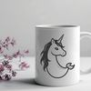 A mythical creature with the upper body of a unicorn and the lower body of a mermaid.