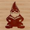 A mythical creature depicted in a sitting position.