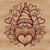 Mythical Floral Head Vector Art A mythical creature with a floral-inspired head, reminiscent of a combination of gnome and gargoyle features.