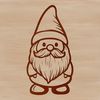 Enchanting Vector Creature A mythical standing creature, similar to a dwarf or gonk, depicted in vector format as a graphic illustration.