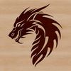 Detailed Dragon Head Design SVG Mythical dragon illustration with detailed head design, suitable for vector art projects.