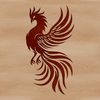 Phoenix Wings Vector Graphic An illustration of a mythical creature with wings, inspired by ancient mythology.